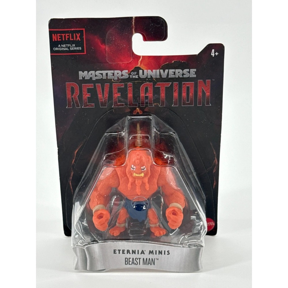 Mattel MOTU Beast Man Revelation Eternia Minis 3in MOC Netflix